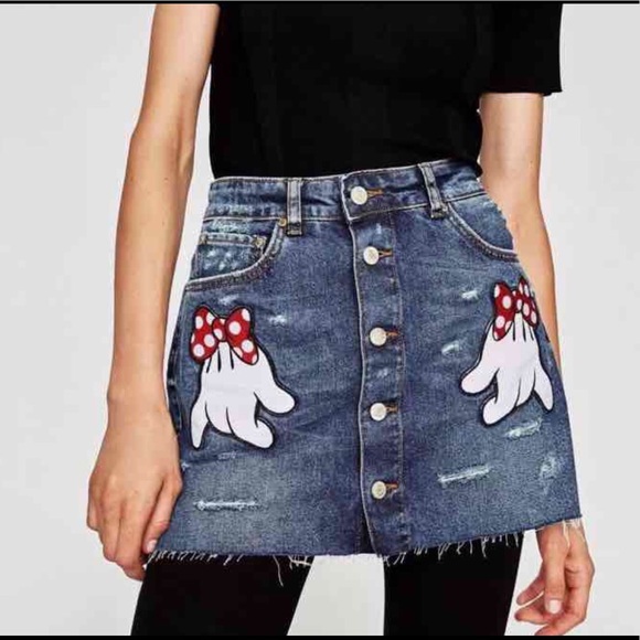 zara minnie mouse skirt